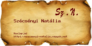Szécsényi Natália névjegykártya